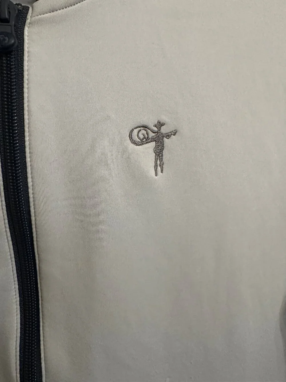 Greyson Light Blue/Gray Quarter-Zip Vest Vaquero Golf Club